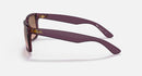 RAY BAN JUSTIN CLASSIC RB4165 TRANSPARENT VIOLET FRAME PINK BROWN GRADIENT 54MM - Like New