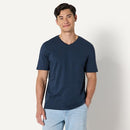 AMAZON ESSENTIALS MEN'S V-NECK SHORT-SLEEVE T-SHIRT, 6-pack, Size 2XL, Navy - Brand New
