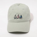 Sail Boats Hat Frasier Sterling Mint: Adjustable Cotton Baseball Cap - One Size - Brand New