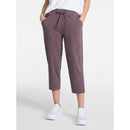 ATHLETIC WORKS WOMEN'S PLUS KNIT CAPRI PANTS 22" INSEAM SIZE: 2XL - PURPLE BEECH - Brand New