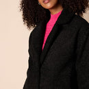 AMAZON ESSENTIALS WOMEN'S TEDDY BEAR FLEECE OVERSIZED FIT JACKET 2XL BLACK - Brand New