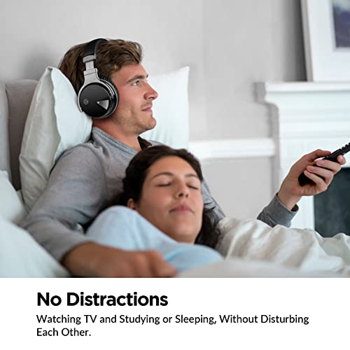 VONAURAL WIRELESS HEADPHONE FOR TV WATCHING WITH BLUETOOTH 5.0 - BLACK Like New