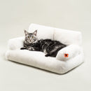 MEWOOFUN PET COUCH BED WASHABLE CAT BEDS FOR MEDIUM SMALL DOGS & CATS - WHITE - Brand New