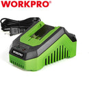 WORKPRO 20V LITHIUM SINGLE BAY BATTERY CHARGER WORKPRO 20V 4.0AH&2.0AH - GREEN - Like New