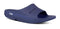 OOFOS OOahh Slide Lightweight Recovery Footwear Reduces Stress MEN 10 NAVY BLUE - Like New