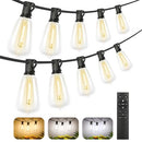 BRIGHTOWN 3 Color 1 LED Outdoor String Lights Remote 100FT CMPC-O50XA - Black Like New