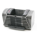 POWERBLOCK SPORT 50 ADJUSTABLE DUMBBELL SET, 50 LBS PER HAND, 2PC - BLACK/GRAY - Like New
