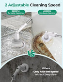 KHELFER ELECTRIC SPIN SCRUBBER, CORDLESS SHOWER SCRUBBER 8 REPLACEMENT - WHITE - Like New