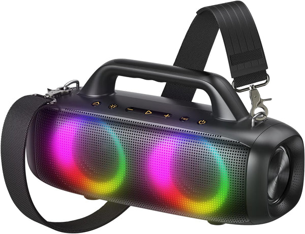 Uoudio 80W Portable Bluetooth Speakers IP67 Waterproof RGB - - Scratch & Dent