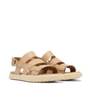 2113281246 SOREL ONA AVE SLINGBACK FLAT SANDALS HONEST BEIGE/BLEACHED CERAMIC 7 - Brand New