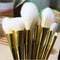 JMKJMJP 7PCS GRADUAL MAKEUP BRUSHES MAKEUP TOOLS SET(7PCS) - GOLD - Brand New