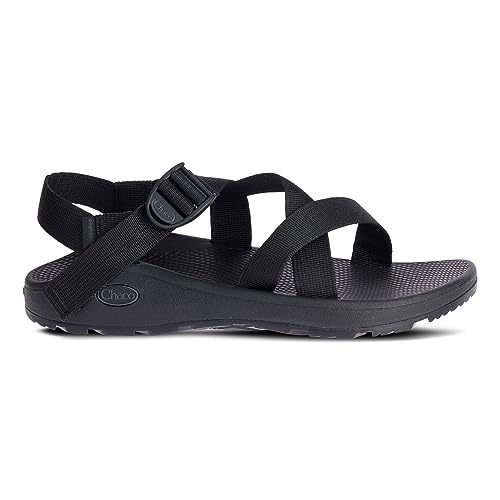 J106763 CHACO MEN'S ZCLOUD SANDALS - SIZE: MEN'S 9 SOLID BLACK - Like New