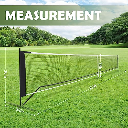 Dulce Dom Pickleball Net Portable Outdoor Court Marking Kit, Carrying Bag - Brand New