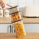 KITCHEN THEORY 7-PIECE FOOD CONTAINER SET WITH SNAP-LOCK AIRTIGHT LIDS - CLEAR - Like New