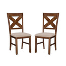 Powell Company Kraven Dining Side Chair (Set of 2) B00AWNIWZK - Brown - Brand New