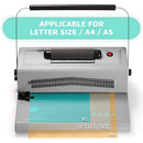 OFFNOVA Spiral Coil Binding Machine, Manual Book Round Hole Punch Book Binder - Brand New