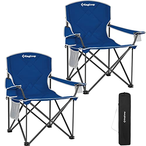 KINGCAMP KAC089 Chair, Folding Camping Quad Chair, Beach Chair, Blue - Brand New