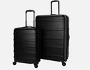 SKYLINE 2PC HARDSIDE SPINNER LUGGAGE SET - BLACK - Like New
