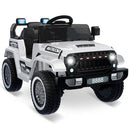 HIPICUTE 12V KIDS RIDE-ON TRUCK CAR | ELECTRIC VEHICLE, WHITE - WHITE - Like New