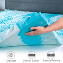 Planet Sleepings 2 Inch Memory Foam Mattress Topper 7-Zone Cooling Gel TwinXL - Brand New