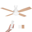 CONSCIOT 52 INCH FLUSH MOUNT MODERN LOW PROFILE CEILING FAN - - Scratch & Dent