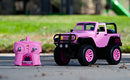 GIRLMAZING 1:16 JEEP WRANGLER RC RADIO CONTROL CARS TOYS FOR KIDS PINK - Like New