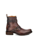 B08GTW29GR Cuadra Men's Boot in Genuine Leather Zipper Brown, Size 12 - Like New
