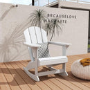 TRAPPER'S PEAK HDPE ADIRONDACK ROCKING CHAIR (WHITE) - Like New