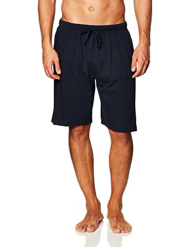 Essentials By Seven Apparel Big Ball Sports Men's Solid Knit Short, Size L, Navy - Brand New