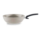 Fissler Ceratal Comfort 12" Ceramic Non-Stick Wok 5.5 Quart Warm Grey - Brand New