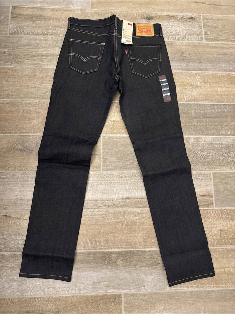 LEVI’S EVI’S 511 SLIM FIT MEN'S JEANS WASH - SIZE: MEN 32X32 - GRAY/BLACK - Brand New