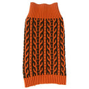 Pet Life Harmonious Weaved Heavy Cable-Knitted Designer Fall Pet Sweater - S - Like New