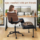 ERGONOMIC CROSS LEGGED OFFICE CHAIR WHEELS, HEIGHT ADJUSTABLE & 360°SWIV - BLACK - Like New