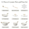 BAZOVA 11 PCS POTS AND PANS SET NON STICK,CERAMIC COOKWARE SET WHITE - Like New