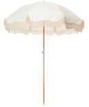 BUSINESS AND PLEASURE CO. PREMIUM BEACH UMBRELLA - ANTIQUE WHITE - Like New