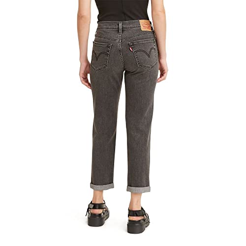 S213372 LEVI'S WOMEN'S NEW BOYFRIEND JEANS NIGHT IS YOUNG/BLACKSIZE 28X27 - Like New