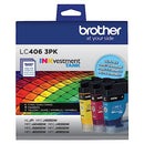 Brother LC4063PK 3 Pack Standard Yield Cyan, Magenta and Yellow Ink-Cartridges - Brand New