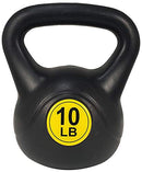 BalanceFrom Vinyl Kettlebell Set, 45LBS Set Including 10lb, 15lb, 20lb - Like New