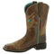 10033983 ARIAT WOMENS BRIGHT EYES II SQUARE TOE BOOT SIZE 7 - WEATHERED BROWN - Like New