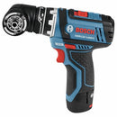 BOSCH GSR12V-140FCB22 12V MAX FLEXICLICK 5-IN-1 DRILL/DRIVER SYSTEM - BLUE - Like New