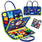 Guolely Busy Board Montessori Toy Activity Developing Sensory Board - Blue - Like New