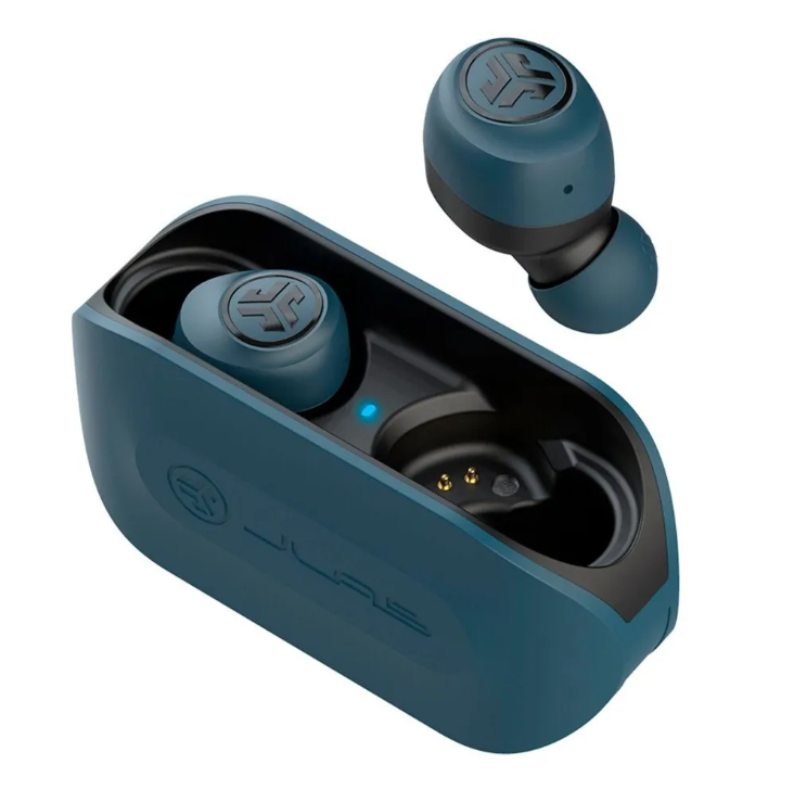 JLab Audio Go Air True Wireless Earbuds +Charging Case JLab Signature - Blue Like New