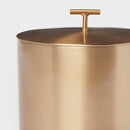 THRESHOLD METAL ICE BUCKET WITH TONGS - GOLD - Like New