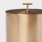 THRESHOLD METAL ICE BUCKET WITH TONGS - GOLD - Like New