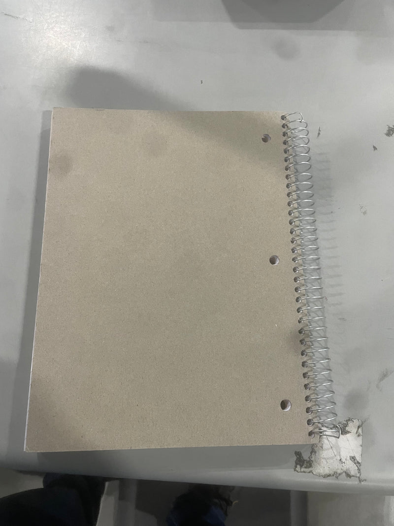 OFFICE DEPOT WIREBOUND NOTEBOOK 8" X 10-1/2", WIDE RULED, 180 SHEETS - TEAL - Like New