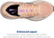 BROOKS WOMEN’S ADRENALINE GTS 23 RUNNING SHOE - APRICOT/ESTATE BLUE/ORCHID - 9.5 - Like New
