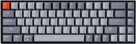 Keychron K6 65% Compact 68 Keys Mechanical Gateron Blue Switch - Black/Gray Like New