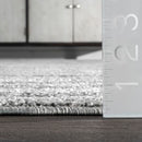 NULOOM SHERILL RUNNER CARPET 2 FT 6" X 12 FT BDSM01A-26012 - GRAY/IVORY - Like New