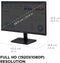 VIEWSONIC 24 INCH IPS FULL HD 1080P MONITOR WITH ADAPTIVE SYNC, 75HZ - BLACK - Like New