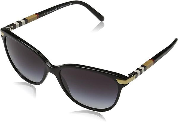 BURBERRY 4216 SUNGLASSES 30018G - FRAME BLACK/GOLD/WHITE/TAN/RED - Like New